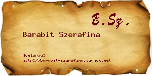 Barabit Szerafina névjegykártya